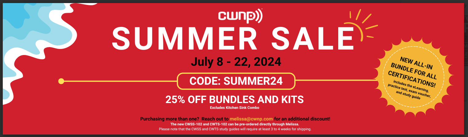 CWNP 2024 July Summer Sale
